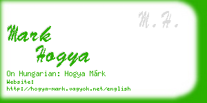 mark hogya business card